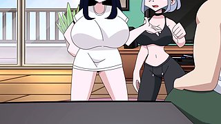 Fantasy Cartoon - Koji is blindfolded and jerked off hard