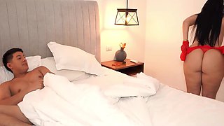 Stepmom finally lets me fuck her in the hotel