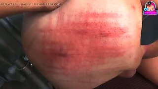 Amateur Femdom Spanks Slave With Cane - Anal Pegging & Prostate Massage