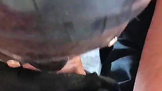 MILF Blowjob with Condom and Cumshot POV