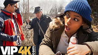 Public Blowjob Gone Wrong! Stranger Catches Us & Joins In - POV Cuckold Sex in Car