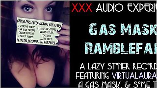 Talking & Masturbating While Wearing A Gas Mask (audio Only Asmr) With Erotic Audio