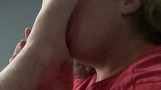 Amateur Foot Fetish Girlfriend Sucks and gives a Footjob