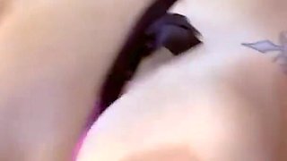 Tattooed hotwife gangbang