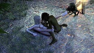Hot Elf Gets Gangbanged by Goblins in the Forest - Hardcore 3D Hentai