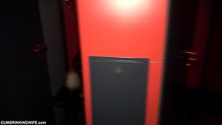Theater Cum Dump Serves the Entire Audience at the Gloryhole