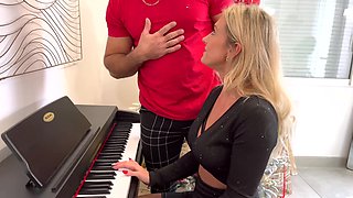 Schoolgirl Romps Tutor During Piano Lesson - Miss Alice Wild