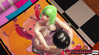 Stepsister Ameria Anime Girl in Stockings 3D Hentai - Intimate Cowgirl Fuck in Bed, Missionary POV Sex with Close-up Pussy Views