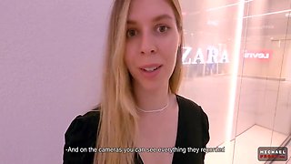 Unlucky Shoplifter Fucked In Mall Toilet - Risky Sex - Pov