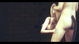 Naruto Hentai - Ino Gets Fucked in Mouth and Ass Through a Wall - Japanese Asian Manga Anime Film Game Porn