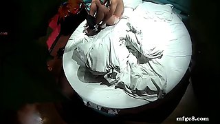 Hot brunette teen changing on hidden cam