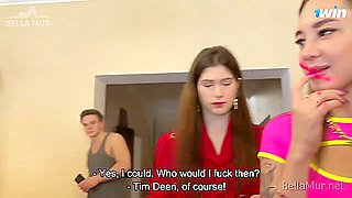 REAL BACKSTAGE GROUP SEX PARTY with Bella Mur - insane and dissolute!