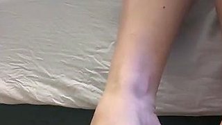 Amateur Foot Fetish Girlfriend Sucks and gives a Footjob