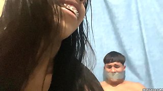 I Controlled Another Girl's Boyfriend and Drained His Cum! - Amateur Femdom Handjob