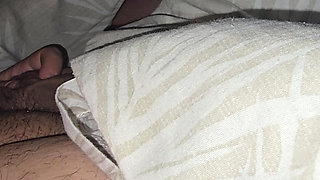 Step mom Was Caught naked by Her Seductive step son and handjob his dick