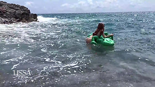 Vlog Lissa Brown Goes to a Nudist Beach to Film a Custom Video
