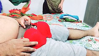 Desi Mom Catches Stepson Masturbating On Her Bra Panty Than Helping Him To Cum With Clear Hindi Voice Romantic