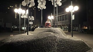 Sissy Outside railing bone in fresh sundress