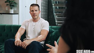 Big tits therapist fucks her client