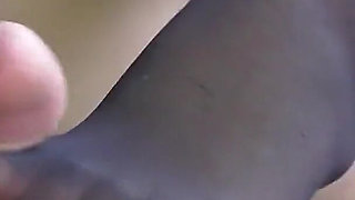Footjob and Thighjob Stockings
