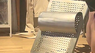 Handing Out Face Slaps to a Slave Who Cant See Them Coming