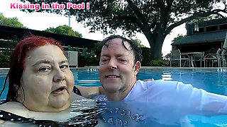 Nurse Vicki and Handsome Harry Are Having Fun Kissing in the Pool!