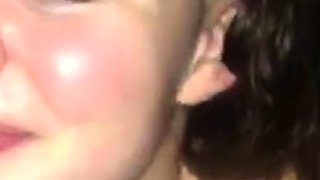 Amateur girlfriend handjob and blowjob with facial