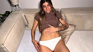 Sexy latina got horny out in public and I'm fucking her at my place