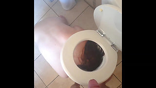 Tiny Tits Teen Gets Slapped, Head Flushed Down the Toilet and Drinks Piss From Cock, Toilet Licking