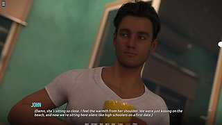 Dominos Beach 26 - John Has Alone Time with Fiona at the Beach & in Her Home - Kiss Scene