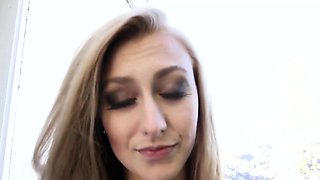Pov clothed teen spermed