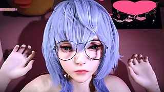 Beauty Lustful Young Girl - 3D Animation