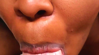 Busty Ebony Takes a Load