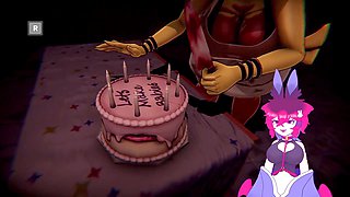 Vtuber, vrchat, fap night at frennis