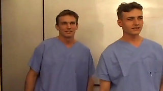 Perfect Brunette Babe Fucked by Several Doctors