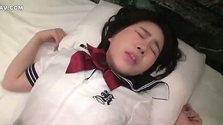 Japanese teen blowjob and hard fuck uncensored