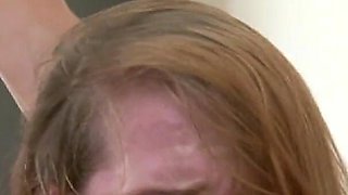 Sabrina J, redhead hairy pussy chick & Dante White, her stepbro in action