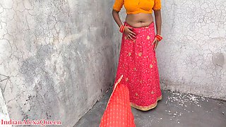 Desi village beautiful Bhabhi first time by Brother-in-law outdoor sex enjoy in Hindi