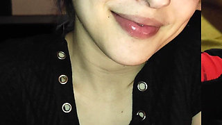 Teen Deepthroats Me and Masturbates with Milk From Her Tits