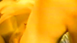 Small Tit Blonde Wanking Pussy with a Dildo