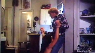 Sensual brunette and hardcore blonde threesome