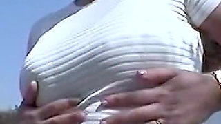 Without Panties Outside in the Park
