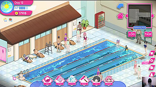 EP-2 "Lifeguard holic gameplay! NTR HENTAI GAME! I gave a cheating gf private swimming lessons!