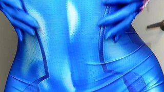 Amateur blondie solo anal masturbation