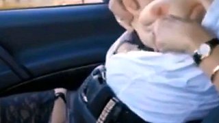French Amateur Shows Off in Car
