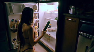 Late Night Kitchen Snack Turns Into a Protein Facial