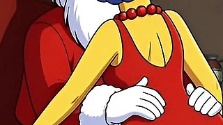 Santa Claus Fucks Married Housewife Marge Simpson on Christmas Day