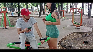 I Seduce My Neighbor in the Park, and I Give Him Money to Fuck My Pussy Very Well Creampie in Mouth Full Story