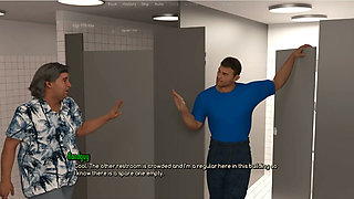 A Life Worth Living - Gameplay - Roleplay - Public Toilet Gloryhole Blowjob in Front of Husband