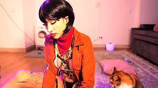 Asian MILF Sucks Big Cock And Jerks Out Cum